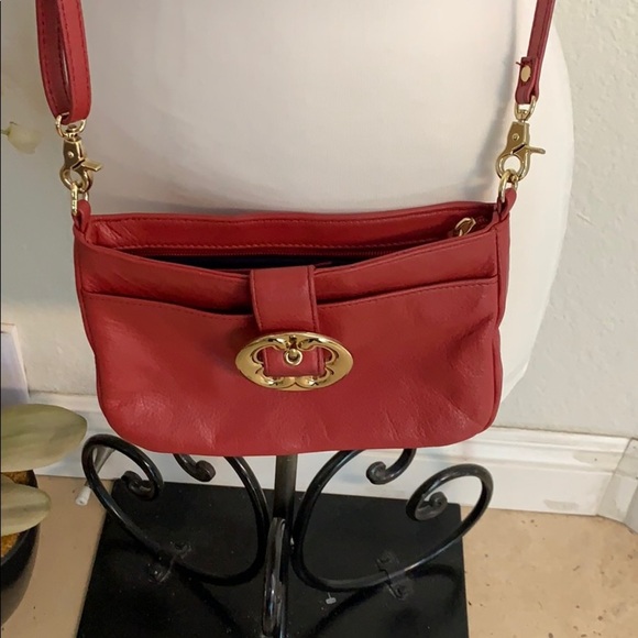 Authentic Emma Fox Red Leather Crossbody - Picture 8 of 8